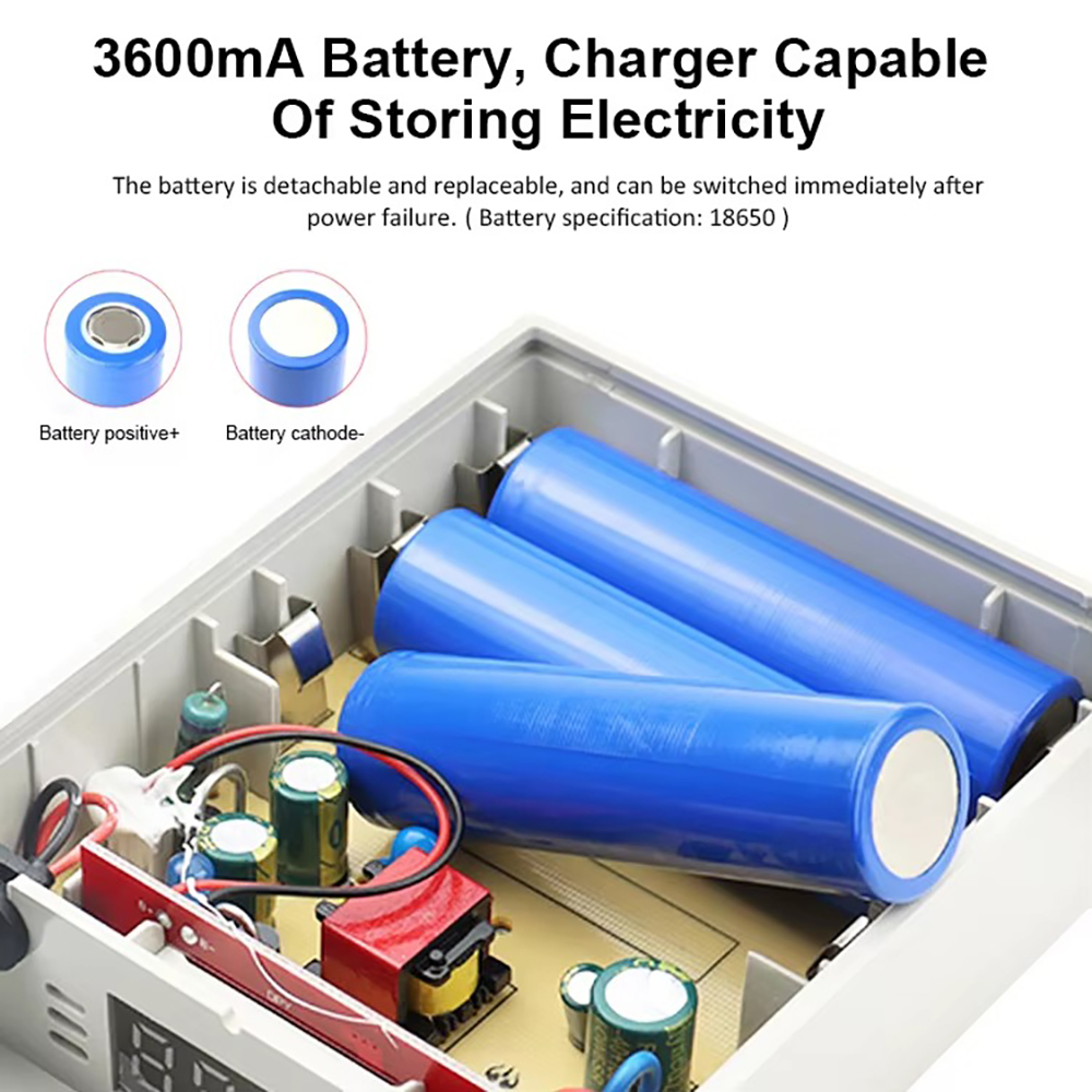 Outdoor Uninterruptible Power Supply - DIFANG 5400mAH UPS แบตเตอรี่อะแดปเตอร์จอแสดงผล LCD DC12V
