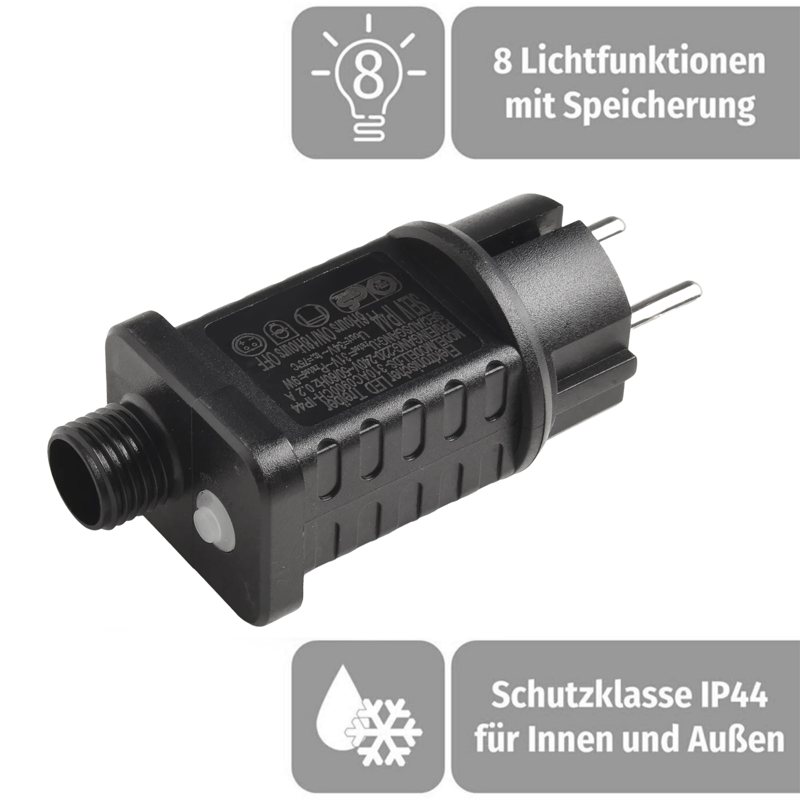 Outdoor Power Timer - 31V 9W LED หม้อแปลงไฟฟ้าพร้อมตัวจับเวลาสำหรับไฟสตริงคริสต์มาสกลางแจ้งในร่ม IP44 กันน้ำ