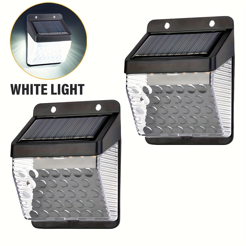 Outdoor Power Outlet Solar - ไฟ LED พลังงานแสงอาทิตย์ พร้อมเซ็นเซอร์ตรวจจับความเคลื่อนไหว PIR สำหรับติดผนัง