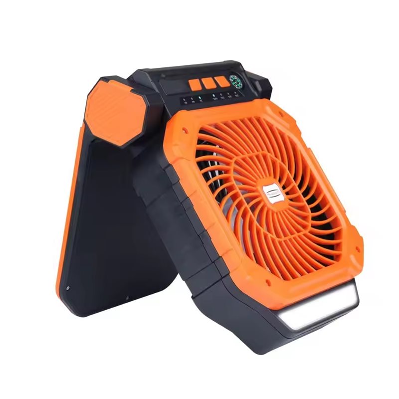 Outdoor Power Timer - 【อุปกรณ์ครัว】พัดลมพกพาพลังงานแสงอาทิตย์แบบ USB พร้อมไฟ LED ตัวจับเวลา และเข็มทิศ