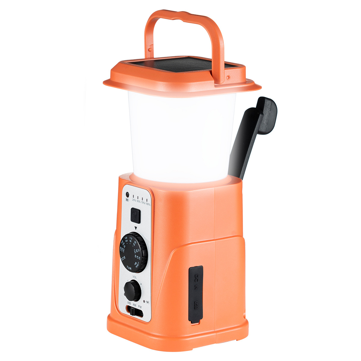 Outdoor Power Group - วิทยุพลังงานแสงอาทิตย์พร้อมไฟ LED สำหรับตั้งแคมป์ AM/FM/WB/NOAA กลุ่มพาวเวอร์พ็อกเก็ตพกพาสำหรับกรณีฉุกเฉินกลางแจ้ง