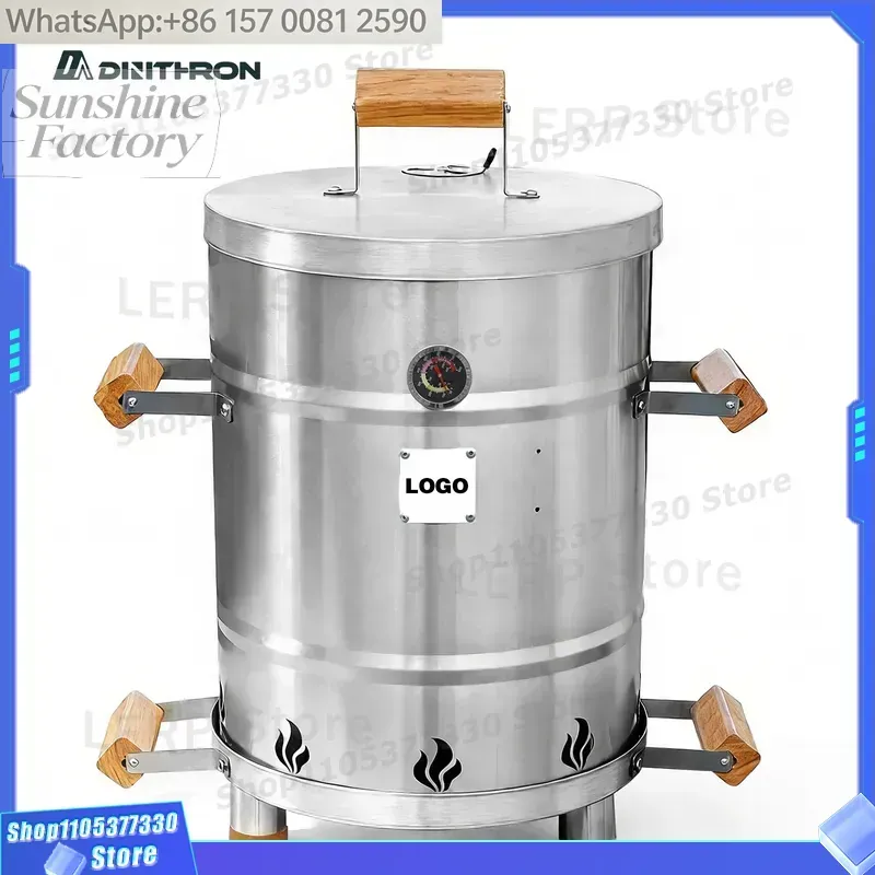 Outdoor Power Vent - เตาสแตนเลสไร้ควันประสิทธิภาพสูง - เครื่องทำความร้อนและเตาย่างแบบพกพาสำหรับใช้งานกลางแจ้ง พร้อมช่องระบายอากาศสำหรับใช้ในลานบ้าน