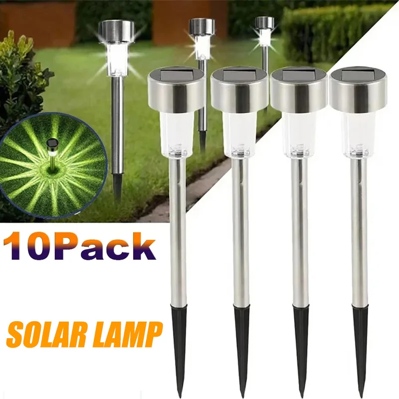 Outdoor Power Outlet Solar - ไฟกลางแจ้งพลังงานแสงอาทิตย์โคมไฟสวนพลังงานแสงอาทิตย์กันน้ําภูมิทัศน์เส้นทางกลางแจ้งสําหรับลานสนามหลังบ้านสนามหญ้าลานตกแต่ง