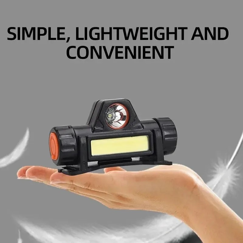 Outdoor Power Repair - ไฟฉายคาดศีรษะ LED กำลังสูง ชาร์จไฟได้ ปรับระดับได้ พร้อมแม่เหล็ก