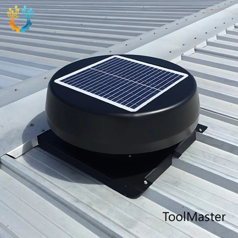 Outdoor Power Vent - 【2026】พัดลมระบายอากาศบนหลังคาแบบโซลาร์เซลล์กันน้ำสำหรับใช้งานกลางแจ้ง พัดลมดูดอากาศอุตสาหกรรมแบบดีซี พัดลมดูดความร้อนพร้อมระบบพลังงานแสงอาทิตย์