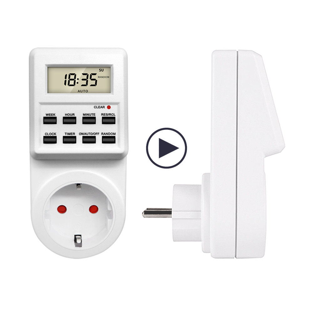 Outdoor Power Timer - TM03 Digital Timer Switch Socket 24