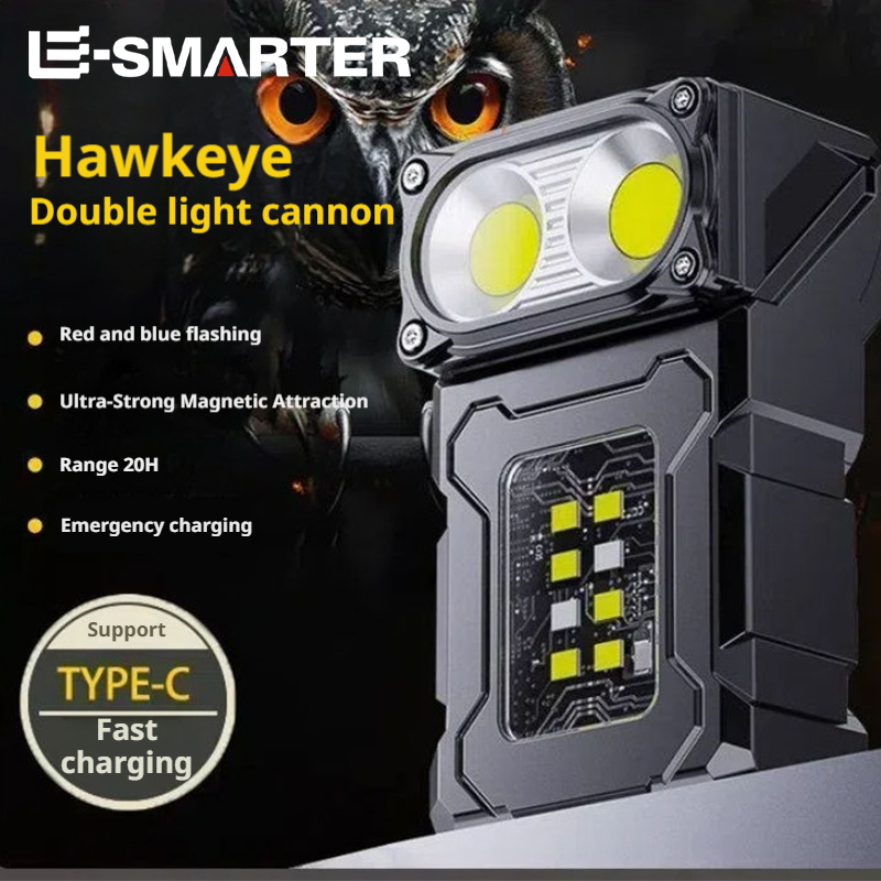 Outdoor Power Repair - ไฟ LED แม่เหล็กแบบพกพา ชาร์จซ้ำได้ ไฟฉายขนาดเล็กอเนกประสงค์ สำหรับตั้งแคมป์กลางแจ้ง