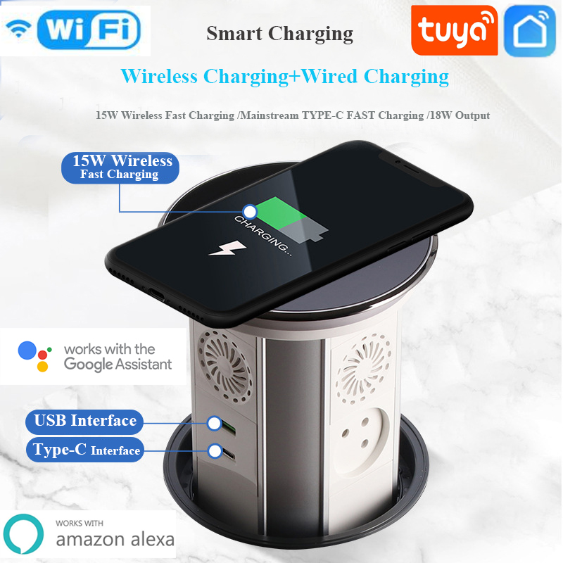 Outdoor Power Timer - WIFI Tuya Touch ยกอัตโนมัติ Pop-up ตารางอิสราเอลซ็อกเก็ต