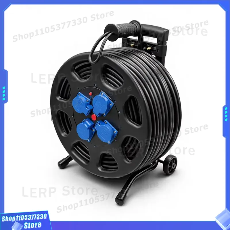 Outdoor Power Lead - สายพ่วงแบบม้วนได้สำหรับงานหนัก 50 เมตร 16A 250V ปลั๊ก