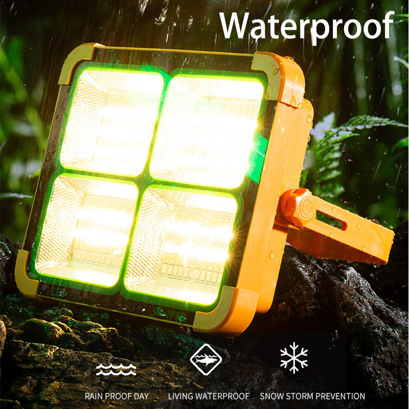 Outdoor Power Repair - ไฟฉายแม่เหล็กแรงสูง ซ่อมแซมได้ ใช้ในกรณีฉุกเฉิน ชาร์จพลังงานแสงอาทิตย์ได้ ใช้เป็นโคมไฟตั้งแคมป์ พาวเวอร์แบงค์กำลังสูง