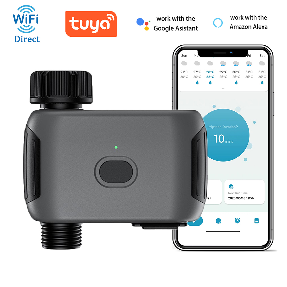 Outdoor Power Timer - ตัวตั้งเวลาสปริงเกลอร์อัตโนมัติ Insoma Wifi ระบบชลประทานอัตโนมัติ ควบคุมระยะไกล ตัวตั้งเวลาให้น้ำอัจฉริยะสำหรับสวน