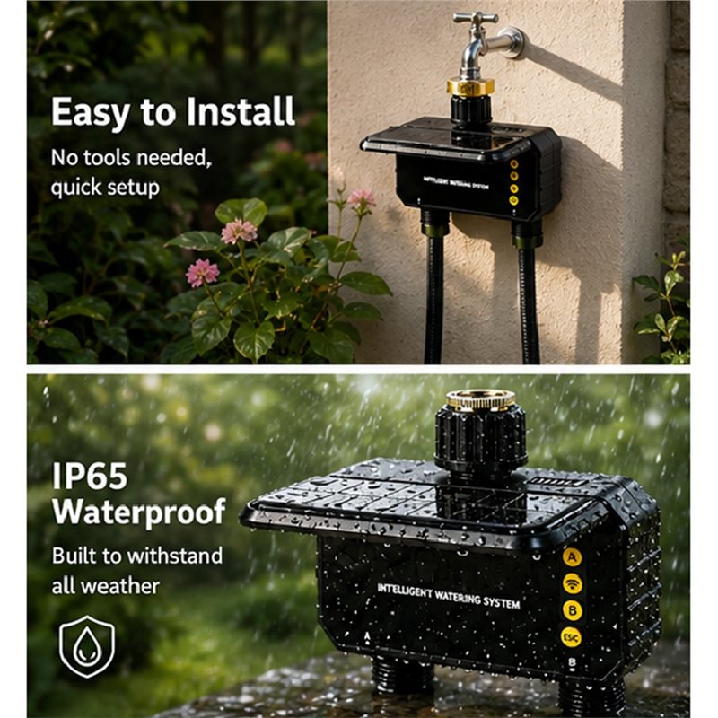 ตัวควบคุมการรดน้ำอัตโนมัติแบบใ - Outdoor Power Outlet Wifi บทวิจารณ์และราคา