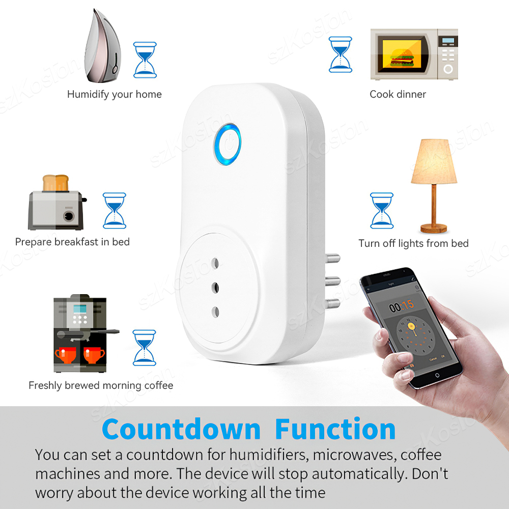 16A ชิลีอิตาลี WIFI สมาร์ทซ็อก - Outdoor Power Outlet Wifi บทวิจารณ์และราคา