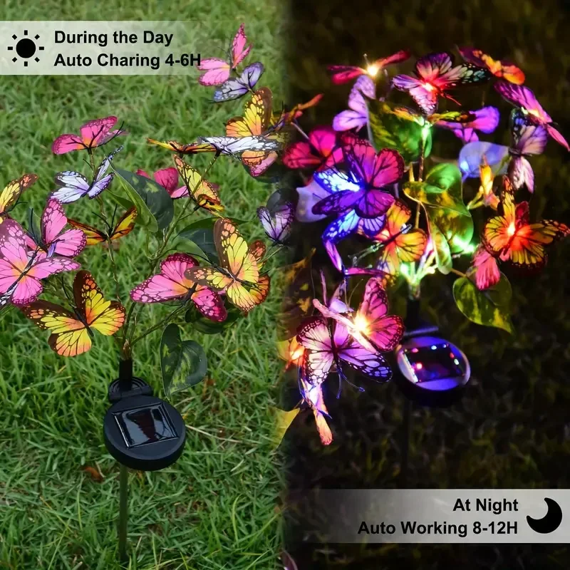 พลังงานแสงอาทิตย์ LED สวนผีเสื - Outdoor Power Outlet Solar บทวิจารณ์และราคา