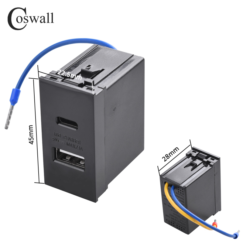 COSWALL E45 / P45 Series สีขาว - Outdoor Usb Power Strip บทวิจารณ์และราคา