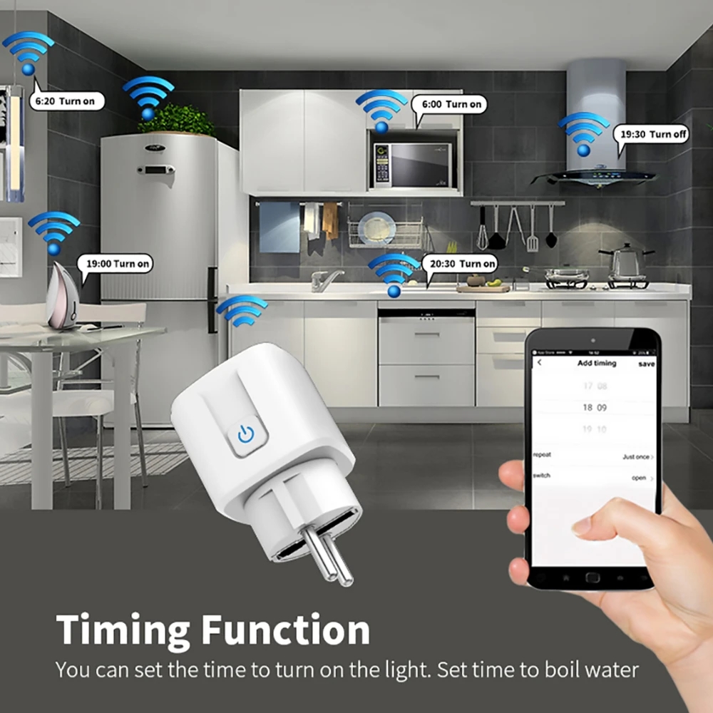 Tuya WIFI สมาร์ทซ็อกเก็ต EU 16 - Outdoor Power Outlet Wifi บทวิจารณ์และราคา