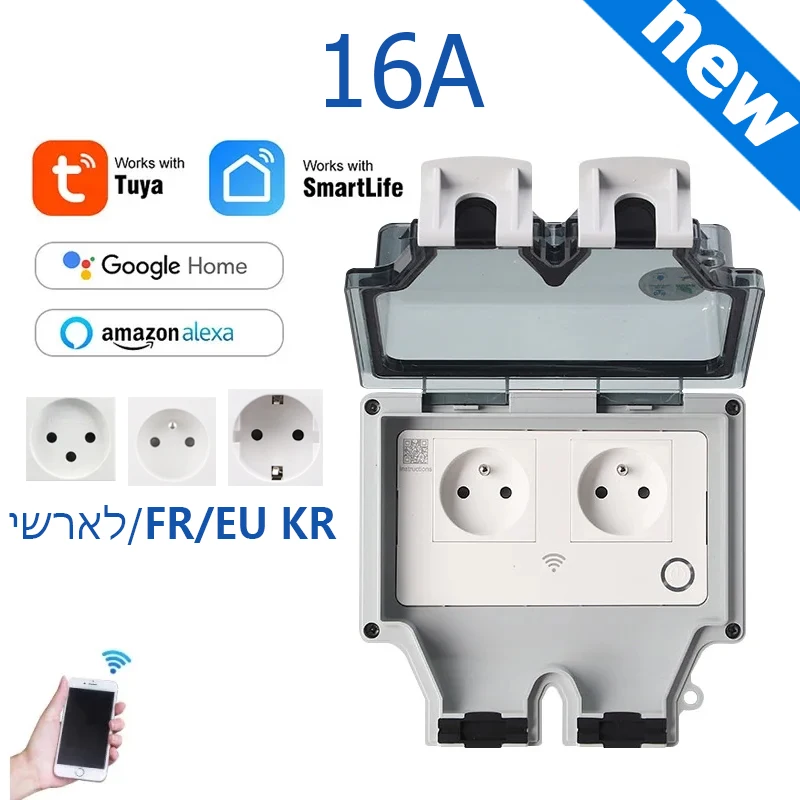 Tuya ปลั๊กไฟฟ้า IP66กลางแจ้ง E - Outdoor Usb Power Strip บทวิจารณ์และราคา