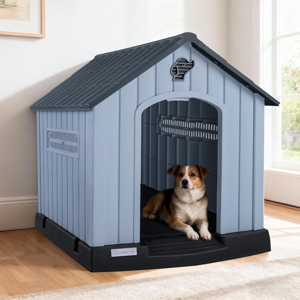 บ้านสุนัขพลาสติกขนาดใหญ่ LEMBE - Outdoor Power Vent บทวิจารณ์และราคา