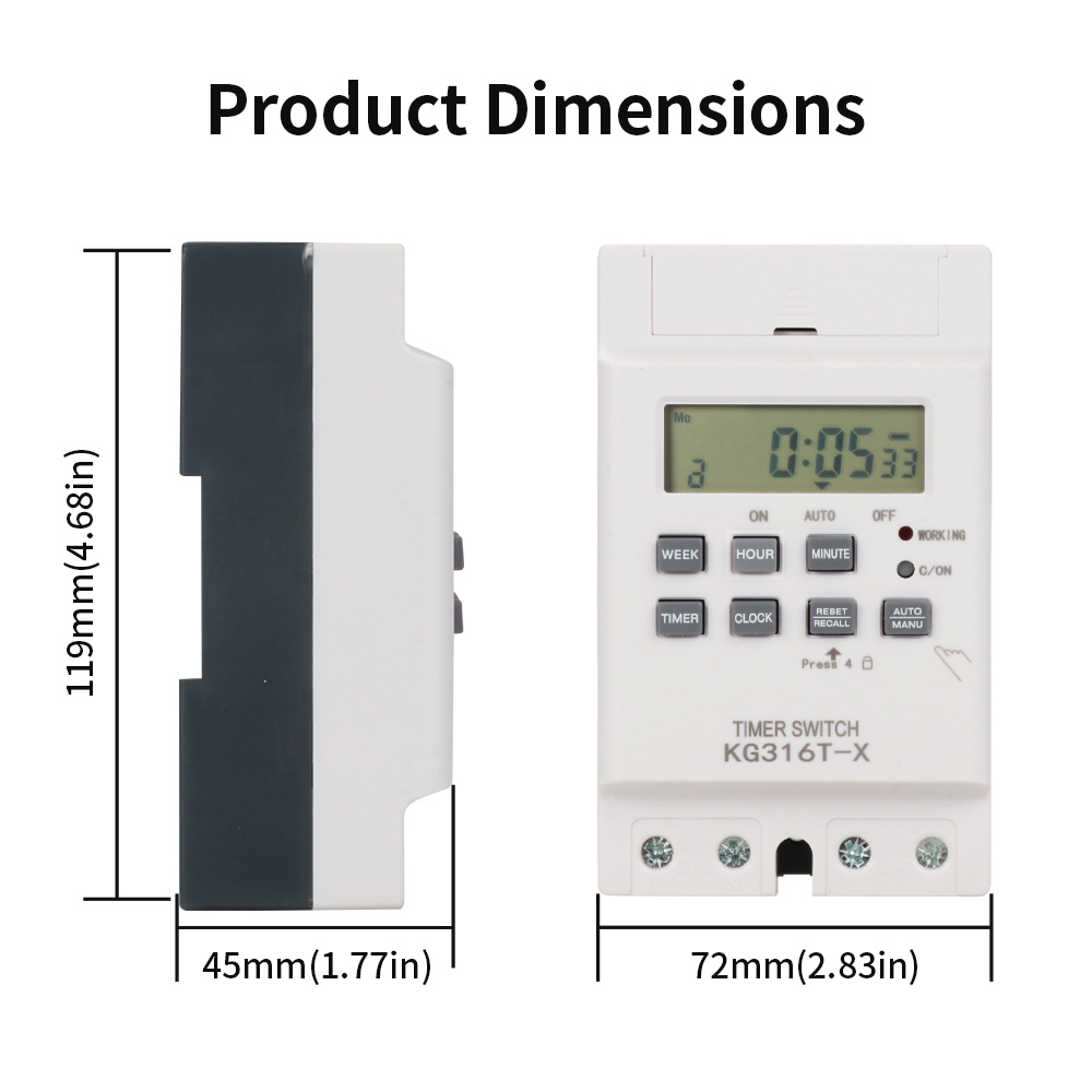 สวิตช์ควบคุมเวลา TNCE 30A 220V - Outdoor Power Timer บทวิจารณ์และราคา