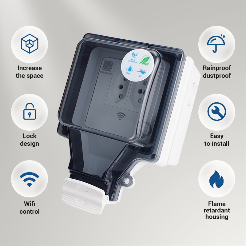 Avoir Tuya เต้ารับอัจฉริยะ Wi- - Outdoor Power Outlet Wifi บทวิจารณ์และราคา