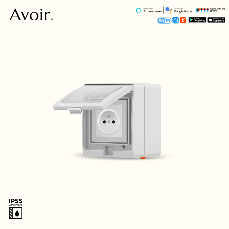 Avoir IP55 Tuya Wifi ซ็อกเก็ตไ - Outdoor Power Outlet Wifi บทวิจารณ์และราคา