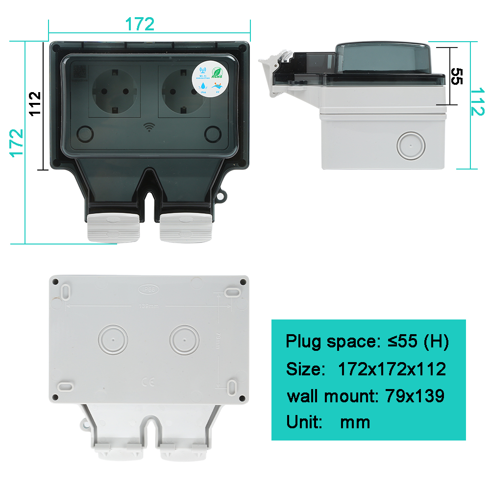 ปลั๊กไฟอัจฉริยะสำหรับภายนอกอาค - Outdoor Power Outlet Wifi บทวิจารณ์และราคา