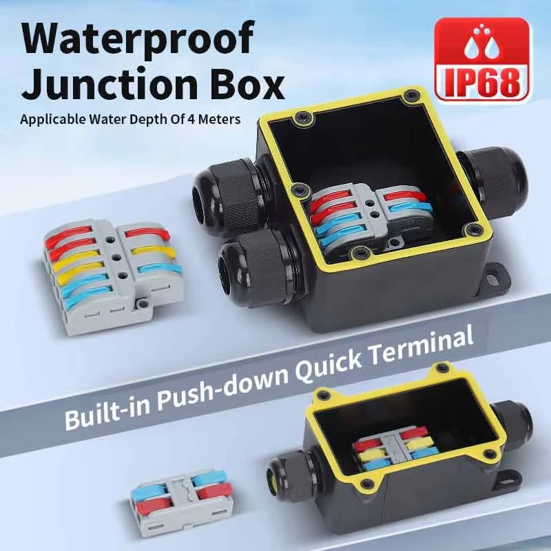 กล่องต่อสายไฟกันน้ำ IP68 แบบ 2 - Outdoor Power Wire บทวิจารณ์และราคา