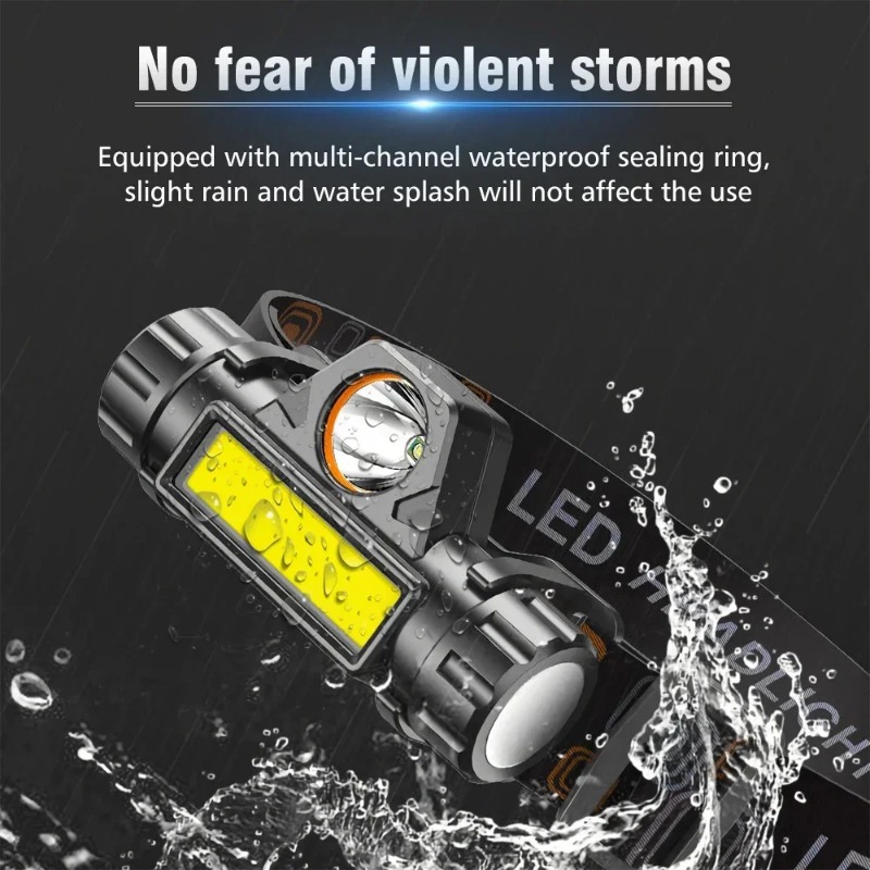 ไฟฉายคาดศีรษะ LED กำลังสูง ชาร - Outdoor Power Repair บทวิจารณ์และราคา