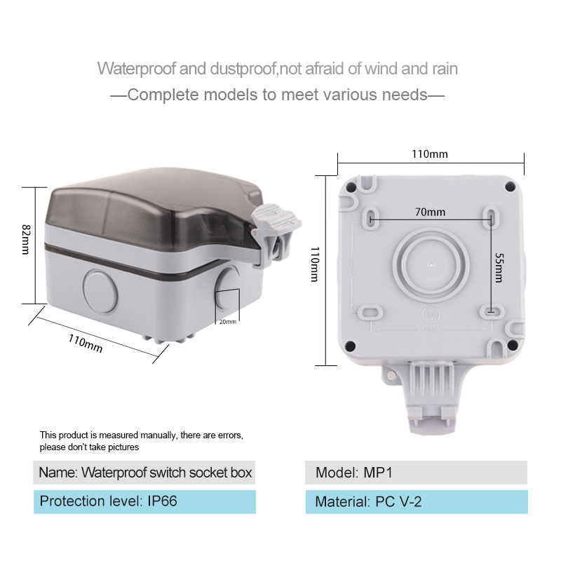 IP66 กลางแจ้ง Weatherproof 16A - Outdoor Power Timer บทวิจารณ์และราคา