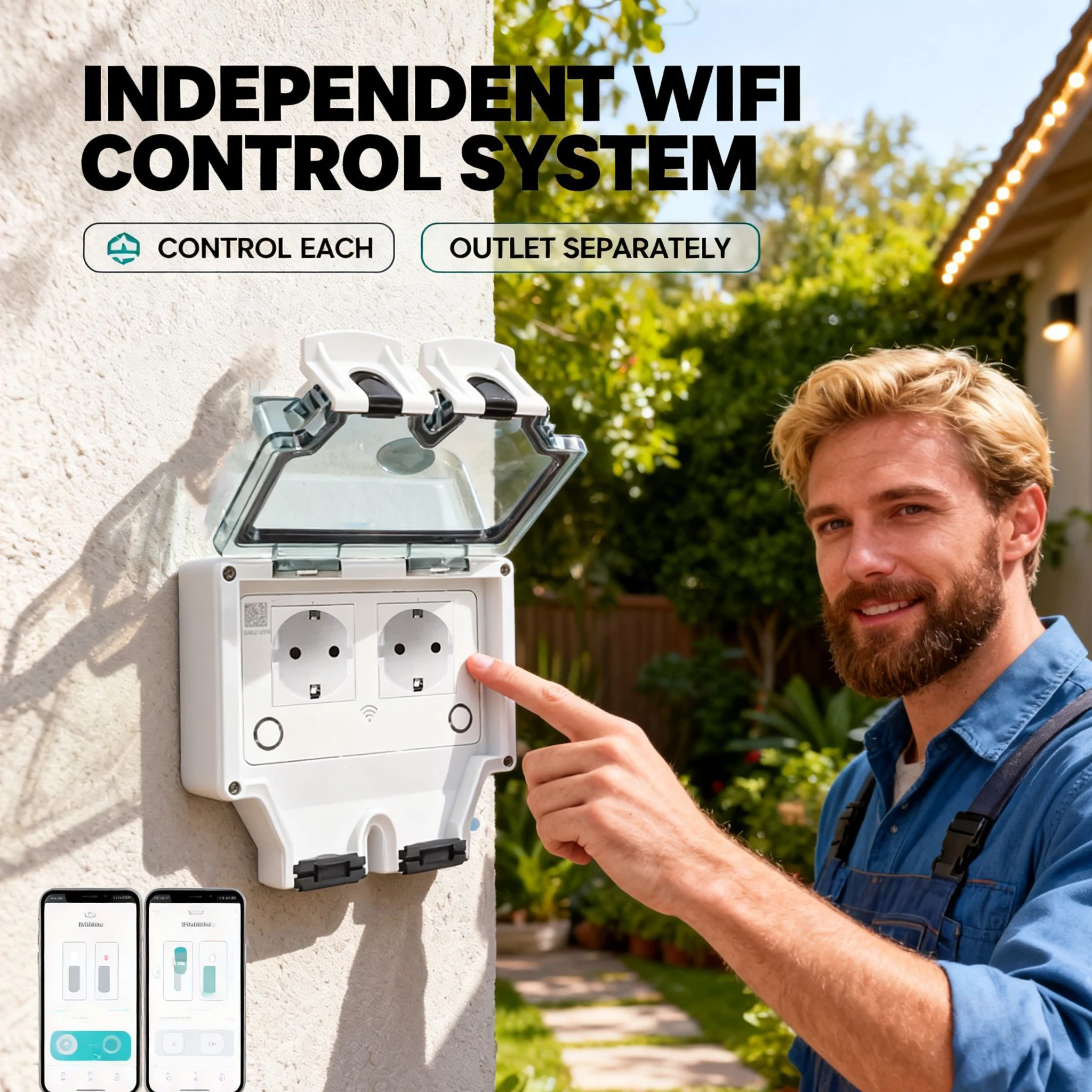 เต้ารับไฟฟ้ากันน้ำ Tuya สำหรับ - Outdoor Power Outlet Wifi บทวิจารณ์และราคา