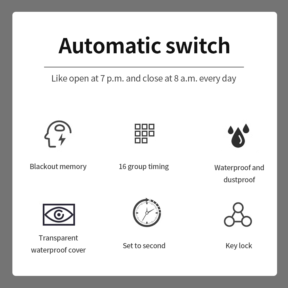 สวิตช์จับเวลา 30A รีไซเคิลรายส - Outdoor Power Timer บทวิจารณ์และราคา
