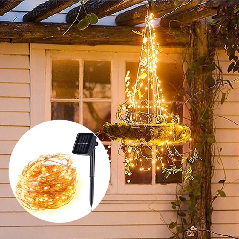 ไฟราวพลังงานแสงอาทิตย์ LED 100 - Outdoor Power Outlet Solar บทวิจารณ์และราคา