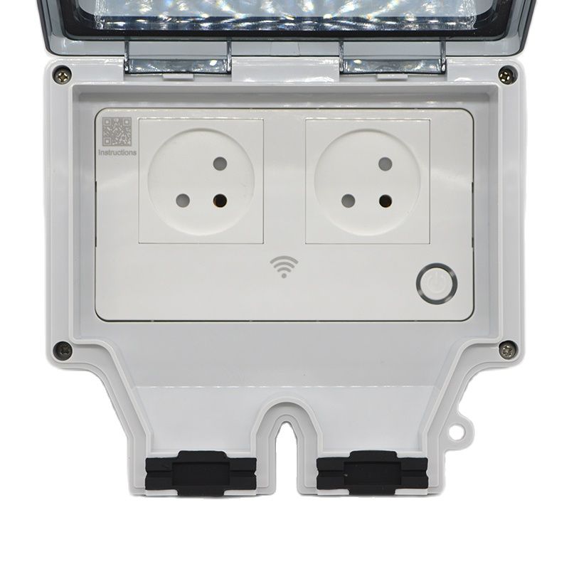 16A สมาร์ทซ็อกเก็ต IP66 ปลั๊กก - Outdoor Power Outlet Wifi บทวิจารณ์และราคา