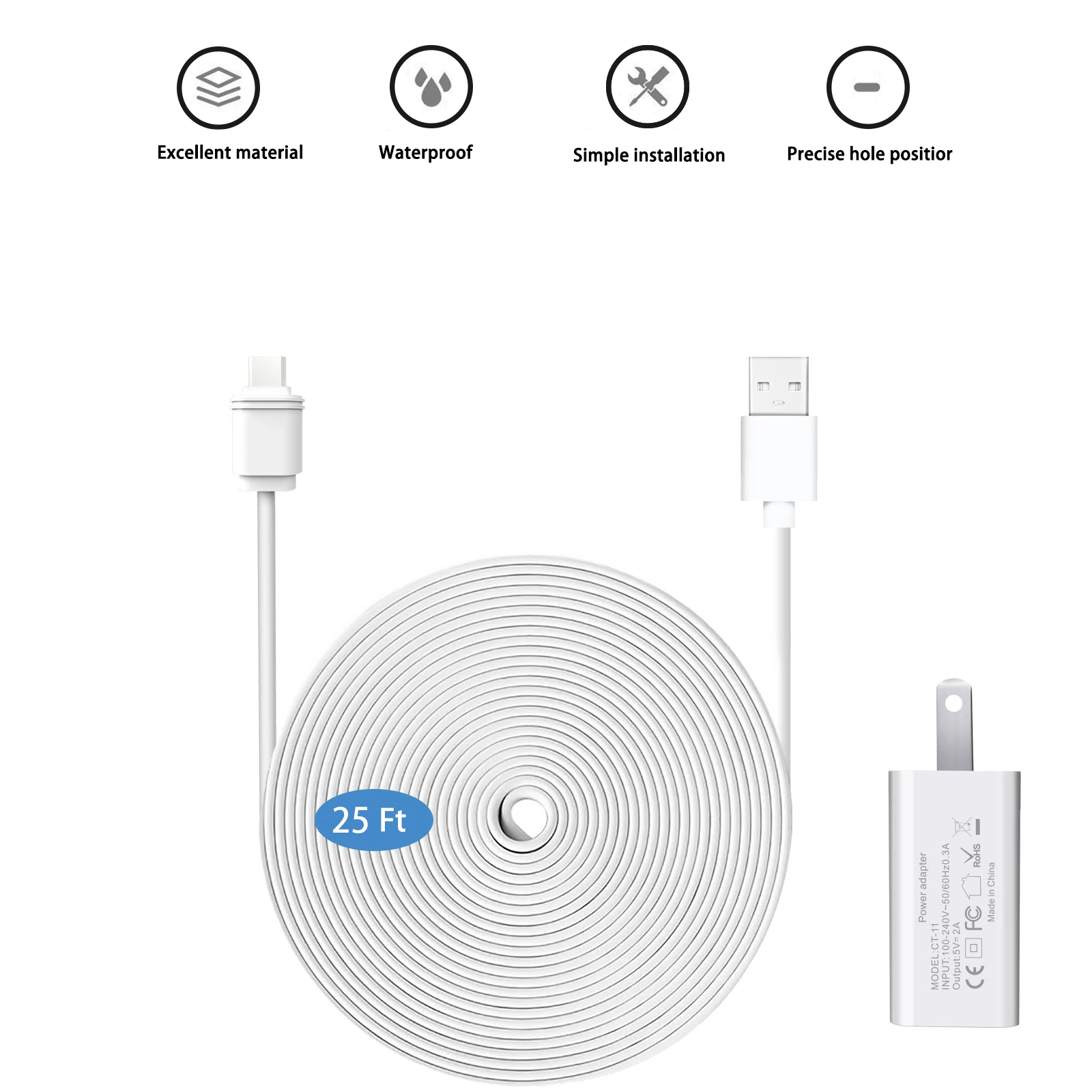 สายชาร์จ 7.6 ม. /25 ฟุต สำหรับ - Outdoor Power Lead บทวิจารณ์และราคา