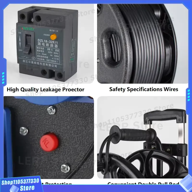 สายพ่วงแบบม้วนได้สำหรับงานหนัก - Outdoor Power Lead บทวิจารณ์และราคา