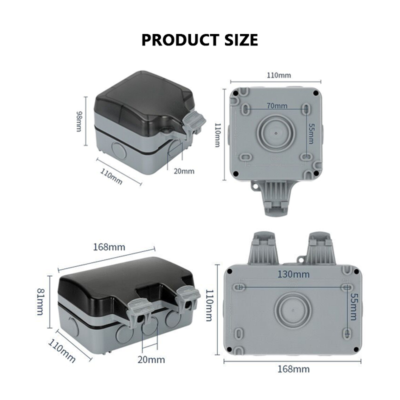 IP66กันฝนช่องเสียบอียูกันฝนกัน - Outdoor Power Outlet Wifi บทวิจารณ์และราคา